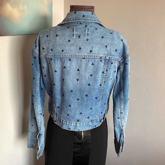 HEART-print Madewell Boxy Cropped Jacket - Picture 8 of 12